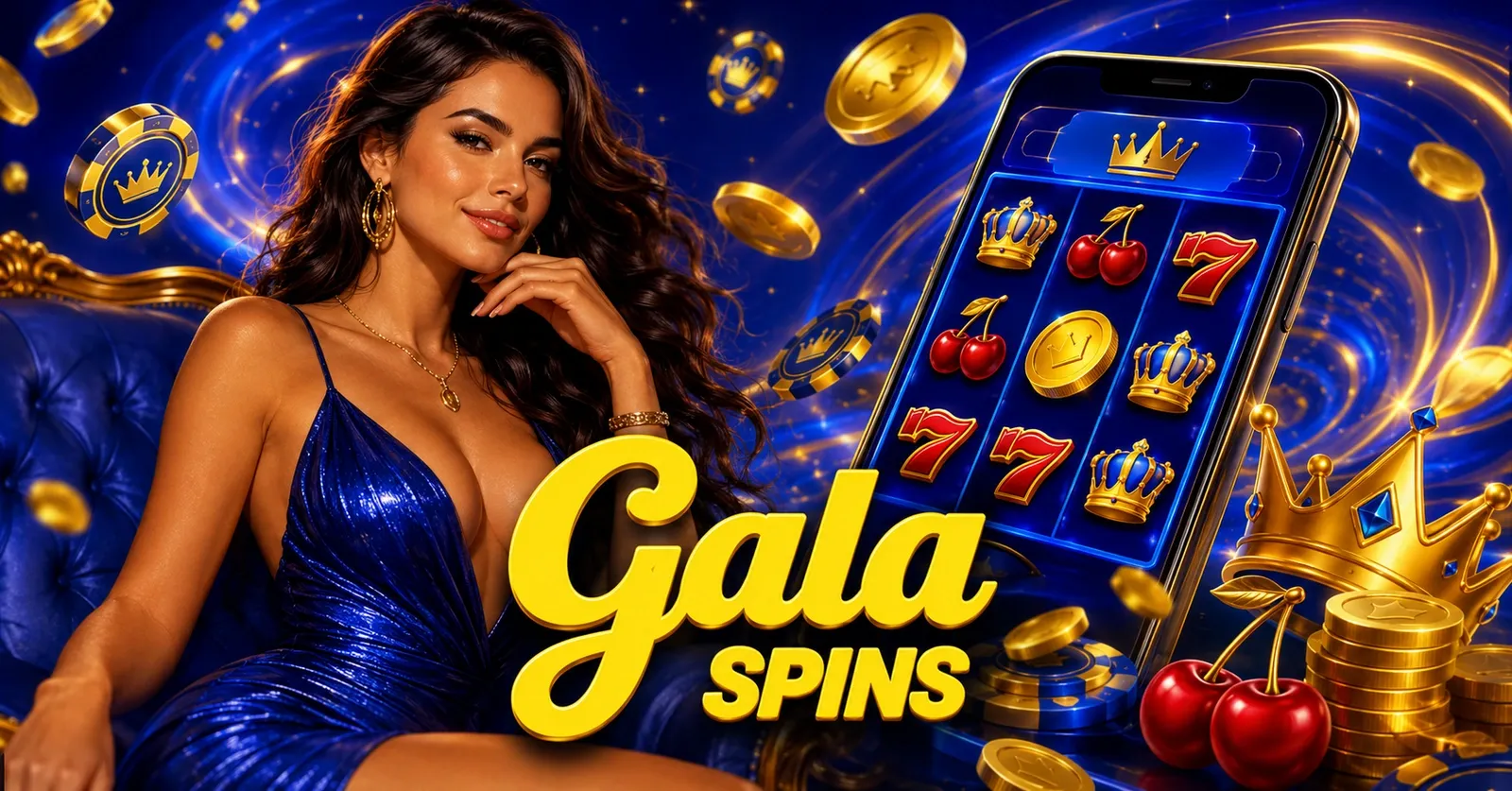 Gala Spins welcome banner for UK players